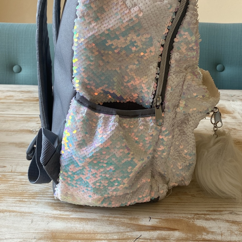 Justice Girls Sequin Unicorn Backpack - Picture 3 of 8